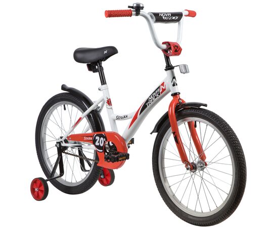 Велосипед Novatrack Strike 20" (белый-красный), Цвет: белый, изображение 2