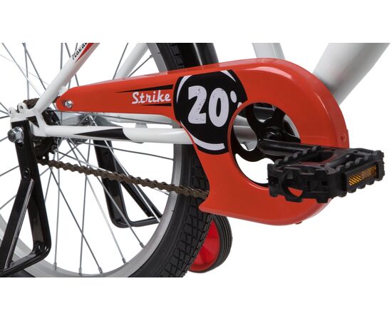 Велосипед Novatrack Strike 20" (белый-красный), Цвет: белый, изображение 6