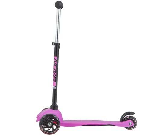 Кикборд Novatrack DISCO-KIDS Basic (черно-розовый), Цвет: розовый, изображение 3