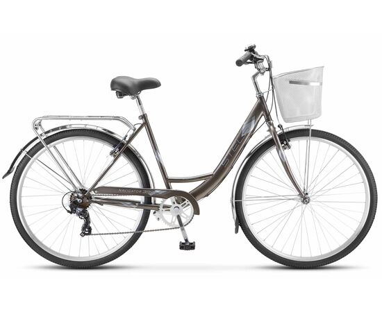 Велосипед Stels Navigator 395 28" (золотисто-серый металлик), Цвет: графитовый, Размер рамы: 20"