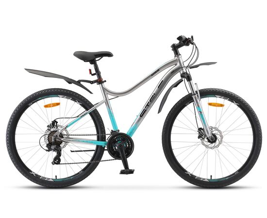 Велосипед Stels Miss 7100 D 27.5" (хром), Цвет: серый, Размер рамы: 16"
