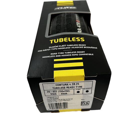 Покрышка TUFO Comtura 4TR 25, 25-622 (700x25C), шоссе, 5–7 bar (75–100 p.s.i.), TPI 210/375 (чёрный), изображение 4