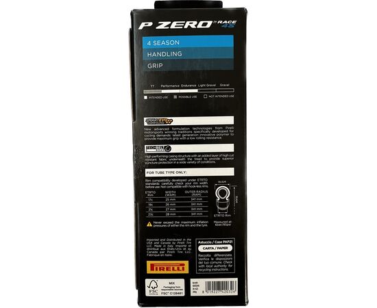 Покрышка Pirelli P Zero Race 4S 26-622 (чёрный), Цвет: черный, Ширина: 1.00" (25 мм), изображение 9
