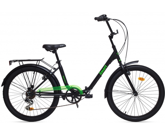 Велосипед Aist Smart 24 2.1 24 (чёрный/зелёный)