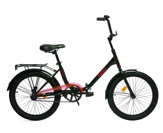Велосипед Aist Smart 20 1.1 20 (чёрный/красный), Цвет: красный, Размер рамы: 20"