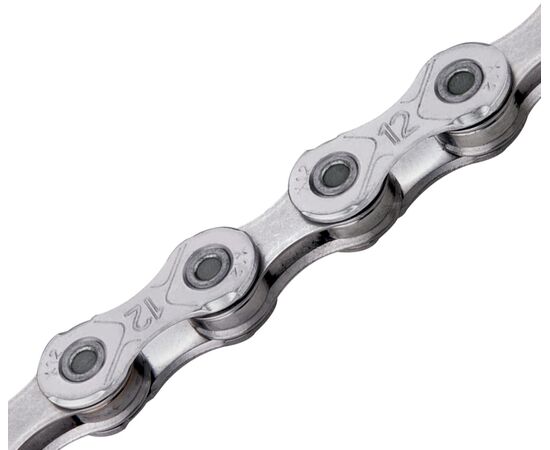 Цепь велосипедная KMC X12 EPT 1/2"х11/128"x126L 12 скоростей (серебристая), изображение 2