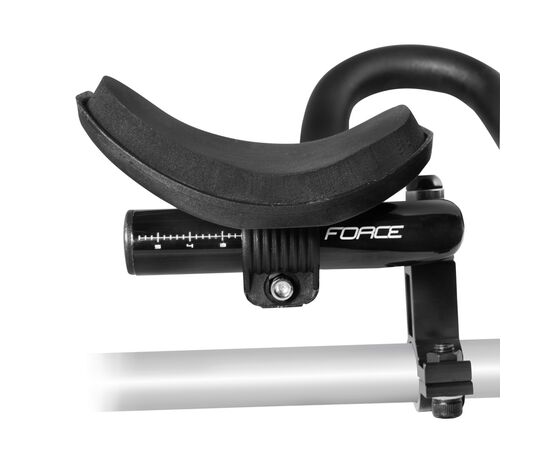 Руль-лежак алюминиевый с дугой Force TRI 36005 (чёрный глянец), изображение 3