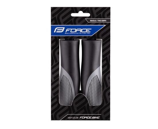 Ручки руля Force ERBOW 382164 L-130 (чёрно-серые), изображение 2 Ручки руля Force ERBOW 382164 L-130 (чёрно-серые), изображение 2