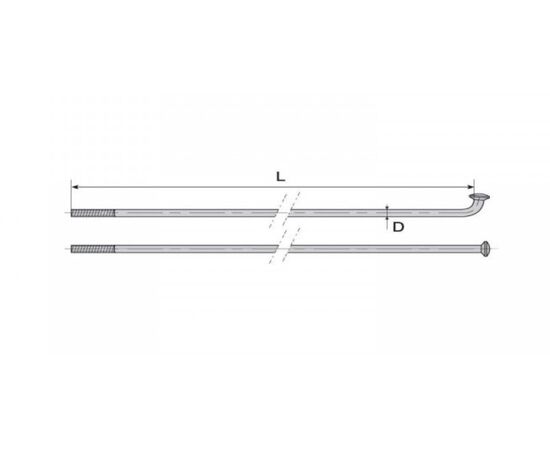 Спицы MACH1 Steel 393296 2/296мм (чёрный), изображение 2