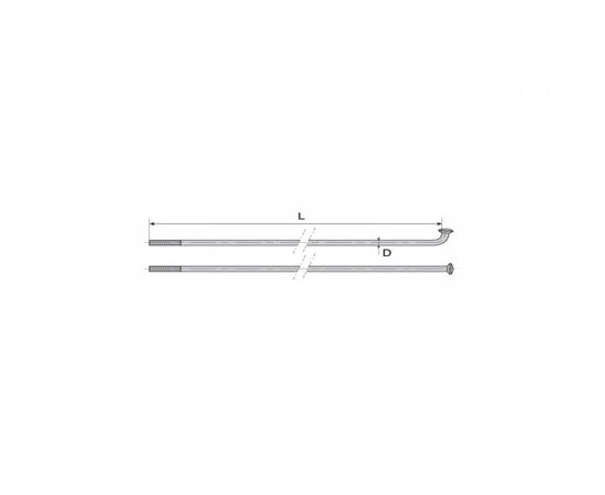 Спицы MACH1 Inox Plus 382292 2/296мм (серебристый), изображение 2 Спицы MACH1 Inox Plus 382292 2/296мм (серебристый), изображение 2