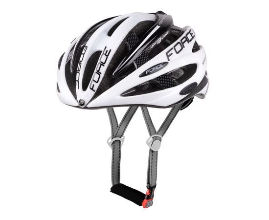 Шлем велосипедный Force ROAD PRO (бело-чёрный), Цвет: Серый, Размер: 58-63