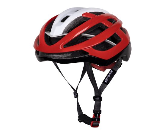 Шлем велосипедный Force LYNX (черно-красно-белый)