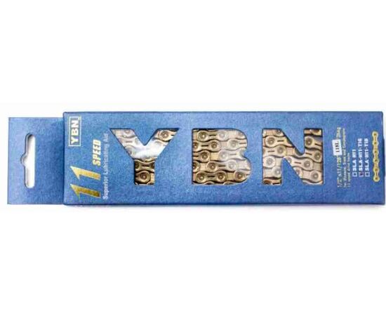Цепь велосипедная YBN SLA-H11 116 звеньев (золотистая), изображение 2