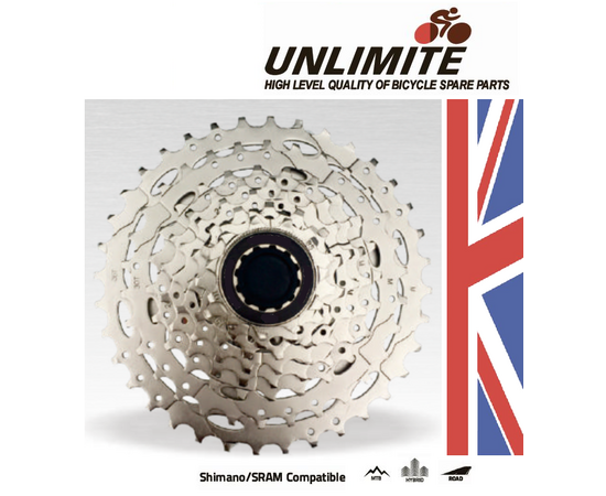 Кассета Unlimite MTB CFW833 8 скоростей 11-32T, Цвет: серый, Количество зубьев: 11-32, изображение 2