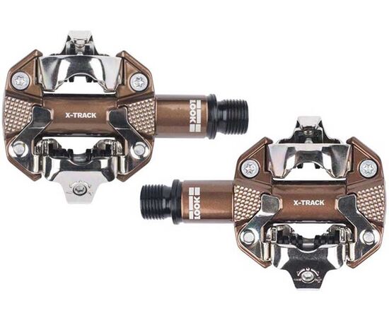 Велосипедные педали MTB LOOK X-Track Gravel Limited Edition, Цвет: коричневый, изображение 2
