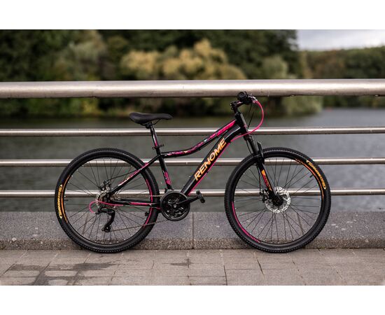 Велосипед RENOME JR 26 (черно-розовый), Цвет: черный, Размер рамы: XS