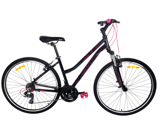 Велосипед AIST Cross 1.0 W (чёрный), Цвет: черный, Размер рамы: 17"