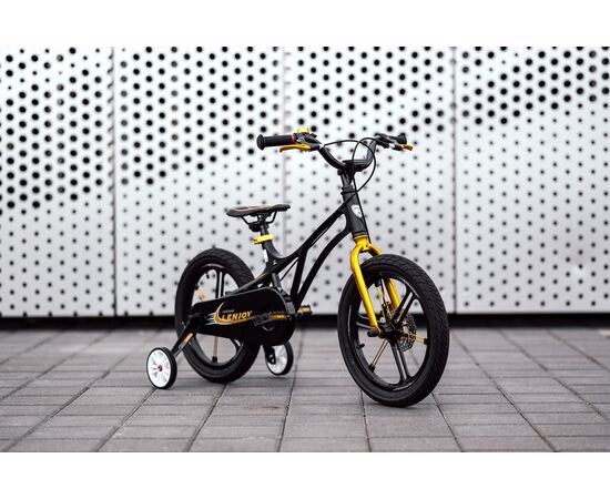 Детский велосипед Lenjoy Pilot 16 (чёрно-жёлтый), Цвет: жёлтый, изображение 2