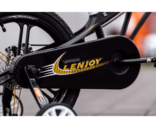 Детский велосипед Lenjoy Pilot 16 (чёрно-жёлтый), Цвет: жёлтый, изображение 5
