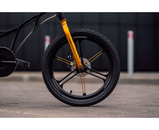 Детский велосипед Lenjoy Pilot 18 (чёрно-жёлтый), Цвет: оранжевый, изображение 2