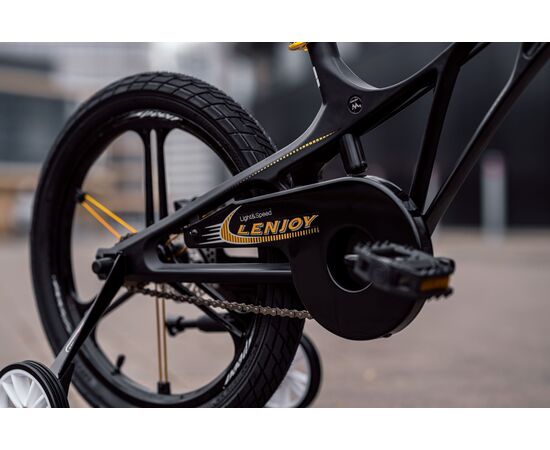 Детский велосипед Lenjoy Pilot 18 (чёрно-жёлтый), Цвет: оранжевый, изображение 3