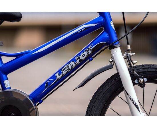 Детский велосипед Lenjoy Finder 16 (синий), Цвет: синий, изображение 4