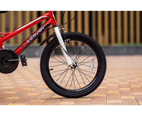 Детский велосипед Lenjoy Finder 18 (красный), Цвет: красный, изображение 2