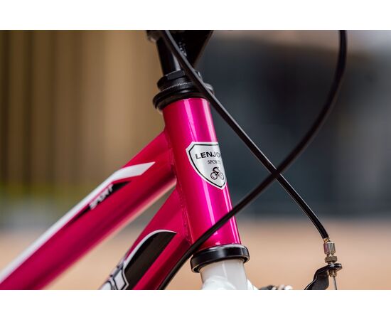Детский велосипед Lenjoy Finder 18 (розовый), Цвет: розовый, изображение 4