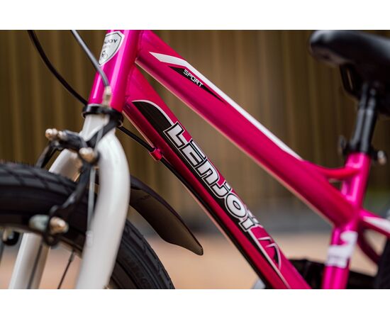 Детский велосипед Lenjoy Finder 18 (розовый), Цвет: розовый, изображение 6