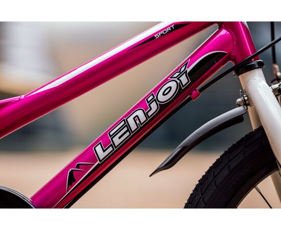 Детский велосипед Lenjoy Finder 18 (розовый), Цвет: розовый, изображение 11