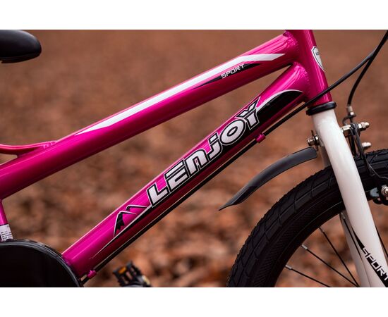 Детский велосипед Lenjoy Finder 20 (розовый), Цвет: розовый, изображение 6