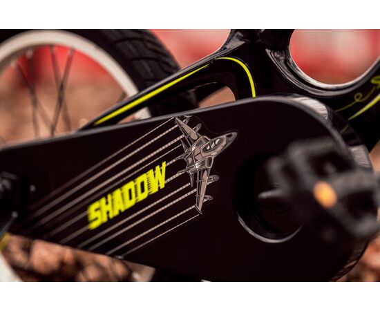 Детский велосипед Lenjoy Shadow 16 (чёрный), Цвет: салатовый, изображение 8