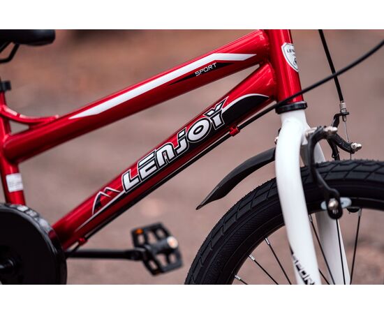 Детский велосипед Lenjoy Finder 20 (красный), Цвет: красный, изображение 4