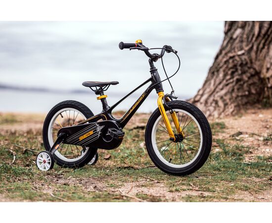 Детский велосипед Lenjoy Shadow 16 (чёрно-жёлтый), Цвет: жёлтый, изображение 2