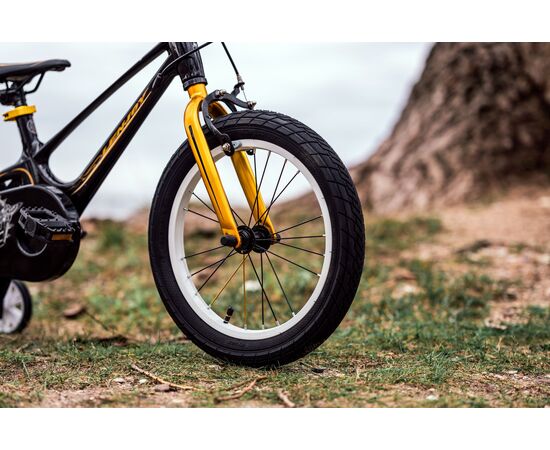 Детский велосипед Lenjoy Shadow 16 (чёрно-жёлтый), Цвет: жёлтый, изображение 3