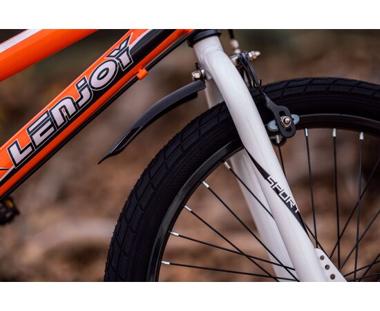 Детский велосипед Lenjoy Finder 20 (оранжевый), Цвет: оранжевый, изображение 11