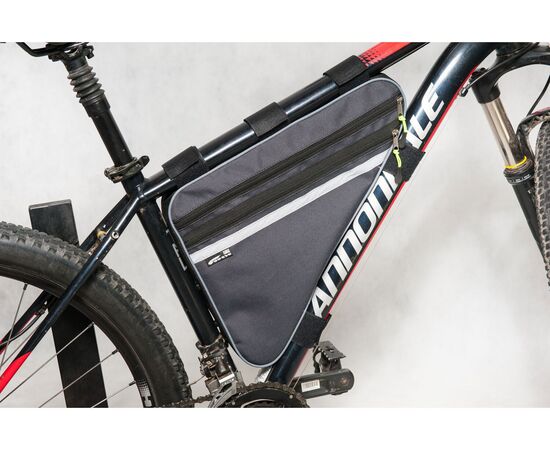 Велосумка Course «Мастер» под раму большая «Актив» (серый), изображение 5