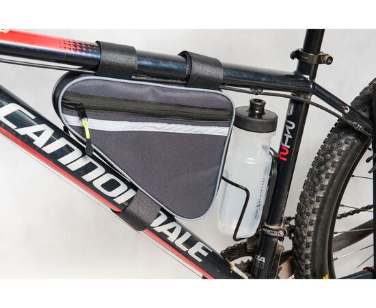 Велосумка Course «Мастер» под раму средняя «Актив» (серый), изображение 5