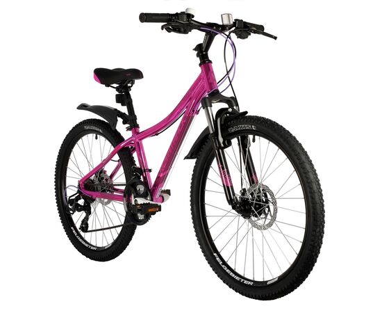 Велосипед Novatrack Katrina 21.D 24" (2020, розовый металлик), изображение 2
