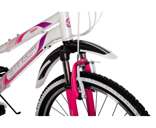 Велосипед Stinger Laguna 24" (белый), Цвет: белый, Размер рамы: 14", изображение 4