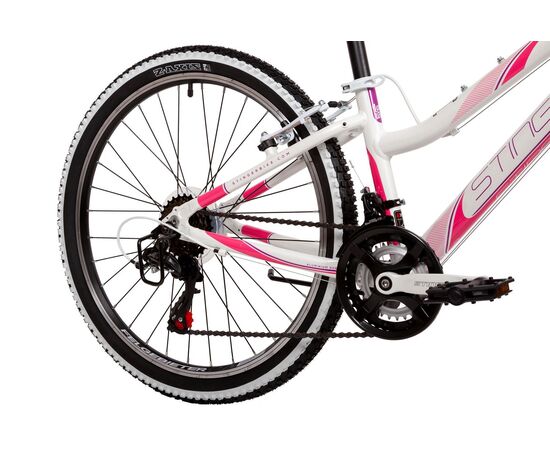 Велосипед Stinger Laguna 24" (белый), Цвет: белый, Размер рамы: 14", изображение 5