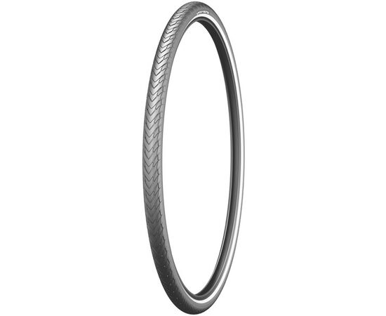Покрышка 700x28C (28-622) Michelin PROTEK (чёрный, светоотражающая полоса), Цвет: черный, Ширина: 1.10" (28 мм), изображение 2 Покрышка 700x28C (28-622) Michelin PROTEK (чёрный, светоотражающая полоса), Цвет: черный, Ширина: 1.10" (28 мм), изображение 2