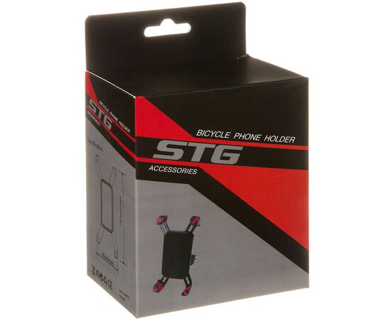 Держатель для телефона STG BC-B707 (чёрный/розовый), изображение 3