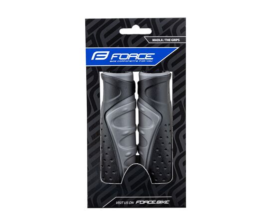 Ручки руля резиновые Force 38214 (черно-серые), изображение 3