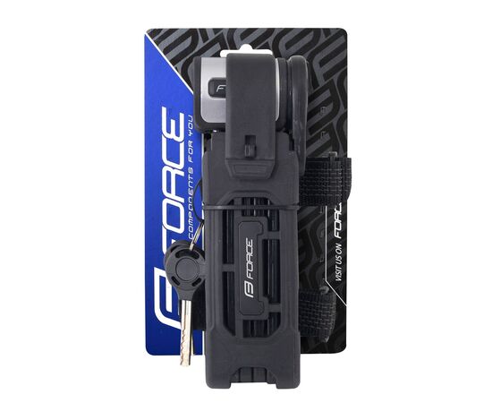 Замок складной на ключ Force FOLD 49155 800мм (черный), изображение 7