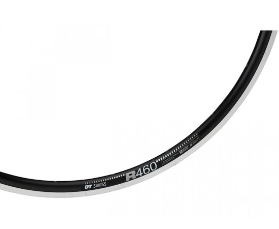 Обод не пистонированный DT Swiss R460 28" 32H V-brake (чёрный), изображение 5
