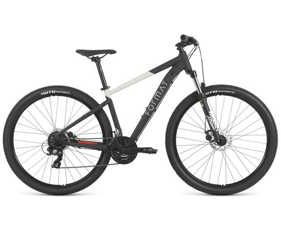 Велосипед FORMAT 1415 29 (2023, черный-мат/бежевый-мат), Цвет: черный, Размер рамы: M