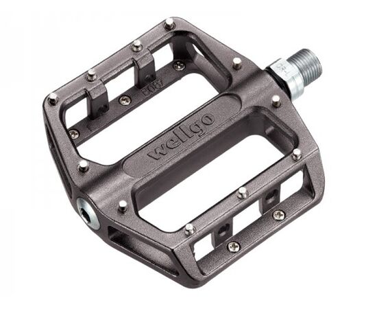 Педали велосипедные алюминиевые WELLGO BMX/Downhill B087B (черные), изображение 2
