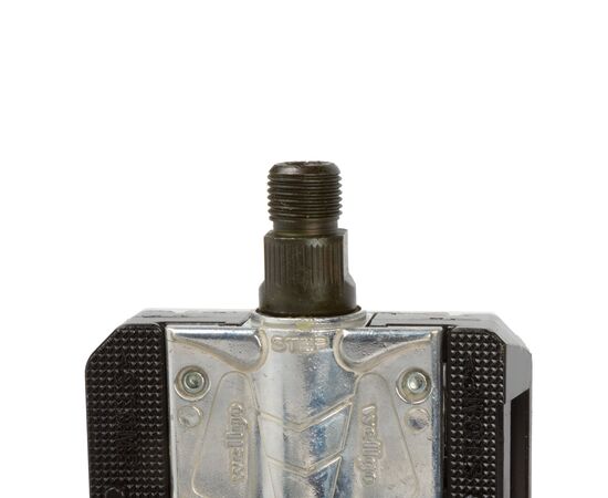 Педали велосипедные алюминиевые WELLGO F265DU складные (черно-серебристый), изображение 2