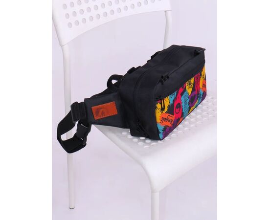 Велосумка на руль Tim-Sport Tweat (чёрный/хиппи), Цвет: коричневый, изображение 8